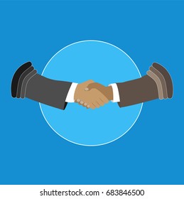 Business handshake.
