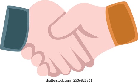 Design de Ilustração de Contrato de Handshake de Empresa