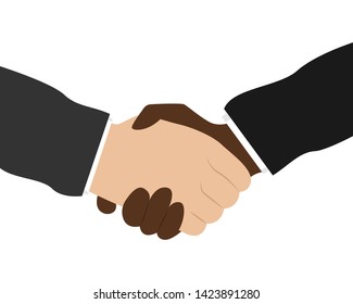 Business handshake. Bargaining. Business ethics.