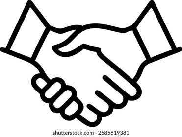 Business handshake blending into a tree trunk with copy space concept as A glossy image showing two hands in a business handshake seamlessly blending into a tree trunk on a plain background symbolizin