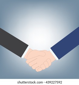 business handshake can use as business background, contract agreement business concept, illustration vector in flat design