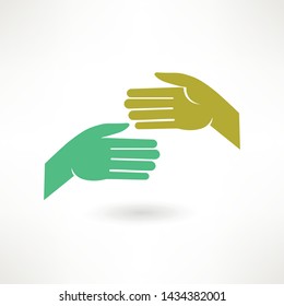Business handshake contract agreement flat vector icon for apps and websites