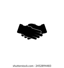 Business handshake, contract agreement flat vector icon for apps and websites