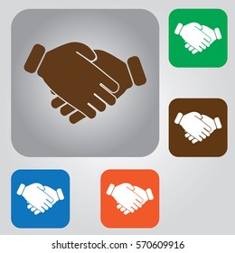 Business handshake / contract agreement icon