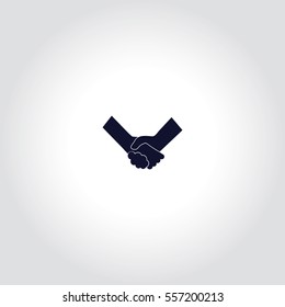 Business handshake / contract agreement  Vector Icon.