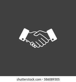 Business handshake icon