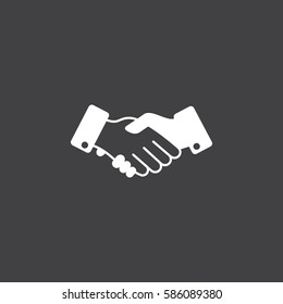 Business handshake icon