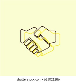 Business handshake icon