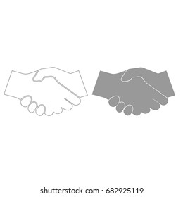 Business handshake icon .