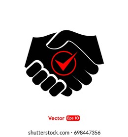 Business handshake icon