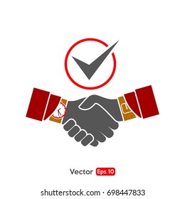 Business handshake icon