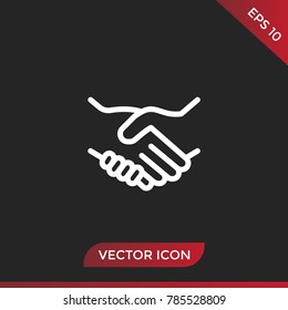 Business handshake icon