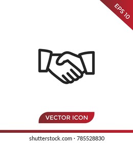 Business handshake icon