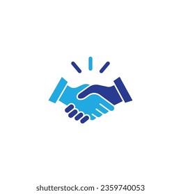 business handshake icon design vector