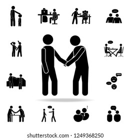 business handshake icon. Detailed set of conversation icons. Premium graphic design. One of the collection icons for websites, web design, mobile app