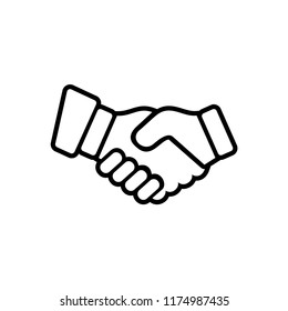 Business handshake icon templates