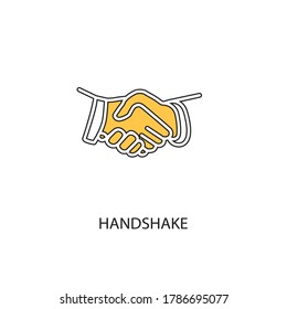 Business handshake, handshake icon vector design illustration