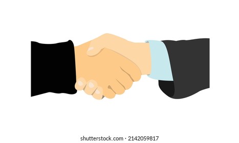 Business Handshake Isolated on White