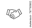 handshake icon stroke