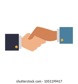 Business handshake symbol