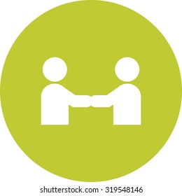Business, handshake, trust icon vector image. Can also be used for activities. Suitable for use on web apps, mobile apps and print media.