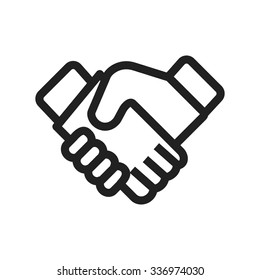 Business, handshake, trust icon vector image. Can also be used for office. Suitable for use on web apps, mobile apps and print media.