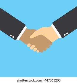 Business handshake vector graphic design for cooperation, partnership, friendship, deal, agreement and teamwork