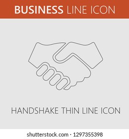Business handshake vector icon eps 10.