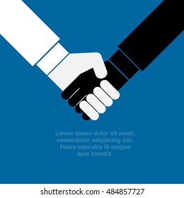 business handshake vector illustration