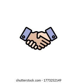 Business handshake vector illustration design