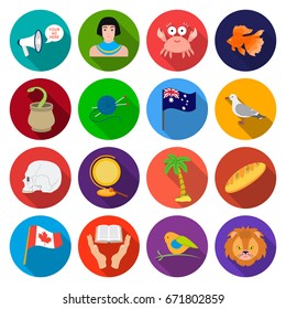 business, head, sport and other web icon in flat style.enlightenment, circus, textile icons in set collection.