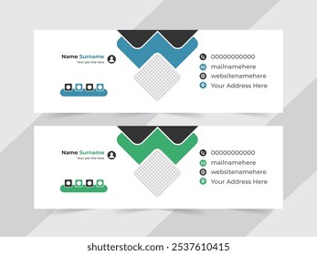 Business header sign design, business card design.