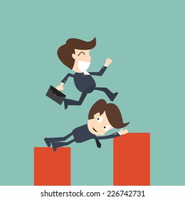 Business Help - Concept of teamwork