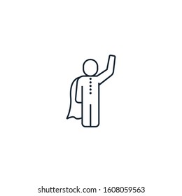 business hero creative icon. From Business People icons collection. Isolated business hero sign on white background