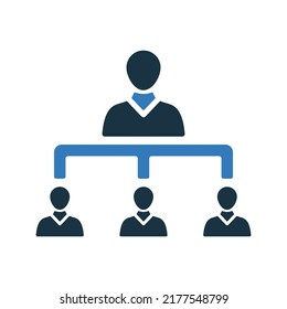 Business, hierarchy icon. Simple editable vector design isolated on a white background.