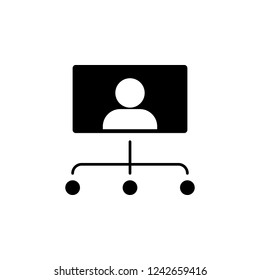 business, hierarchy icon. Simple glyph vector of business set for UI and UX, website or mobile application
