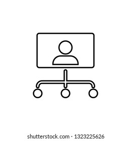 business, hierarchy icon. Simple thin line, outline vector element of Business icons set for UI and UX, website or mobile application