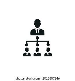 Business hierarchy icon vector illustration
