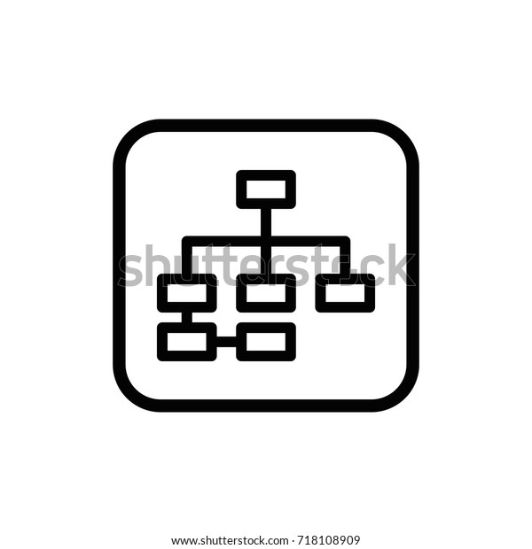 Business Hierarchy Pictogram Development Advancement Outline Stock ...