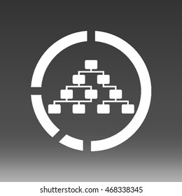 Business Hierarchy Vector Icon Illustration