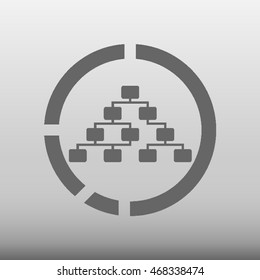 Business Hierarchy Vector Icon Illustration