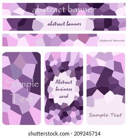 Business hipster color set backgrounds, cards, banners, labels, cutaways, patterns with a geometric arrangement - stock vector. Template frame design for card. Three different version for your design.
