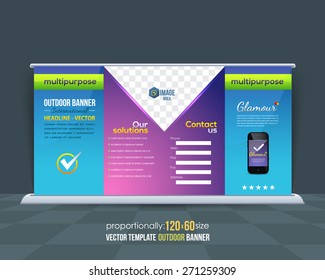 Business Hi-Tech Theme Abstract Content Outdoor Background and Banner or Horizontal Website Banner, Advertising Vector Design