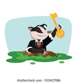 business honey badger finding key