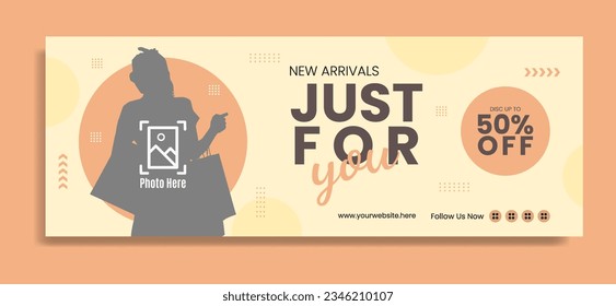 Business horizontal banner template design. It is suitable for social media advertising, Fashion Brand Promotion, Digital Marketing, etc.