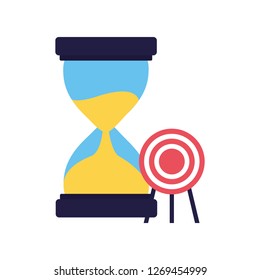 business hourglass target startup