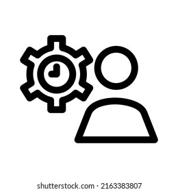 business hours icon or logo isolated sign symbol vector illustration - high quality black style vector icons
