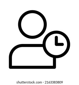 business hours icon or logo isolated sign symbol vector illustration - high quality black style vector icons
