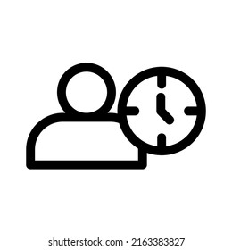 business hours icon or logo isolated sign symbol vector illustration - high quality black style vector icons

