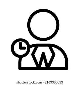 business hours icon or logo isolated sign symbol vector illustration - high quality black style vector icons

